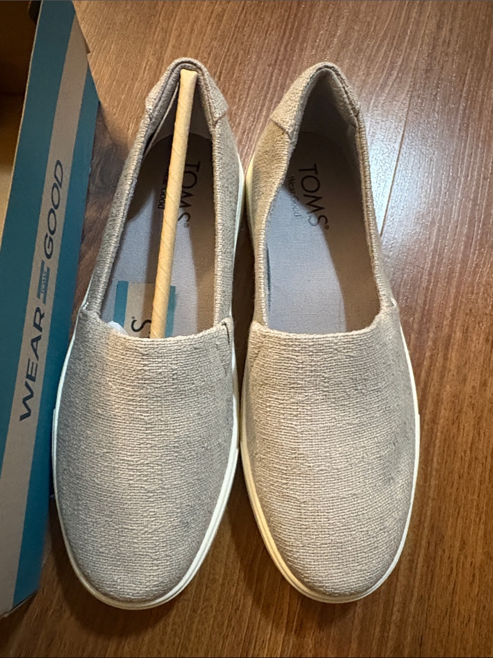 Toms Women's Slip-On Canvas Sneakers in Beige